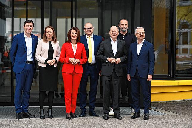 Bild 6: Kanzler Scholz besucht den Hochrhein - das sind die eindrücklichsten Bilder