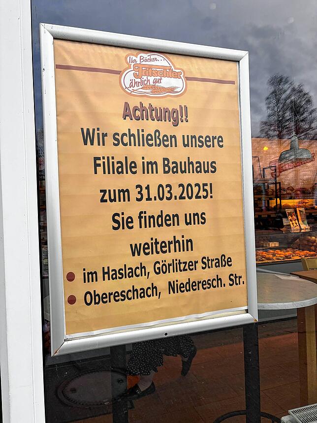 Die Bäckerei Tritschler gibt die Filiale im Baumarkt Bauhaus auf und konzentriert sich auf ihre anderen Standorte.