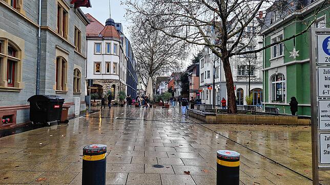 Etwa an dieser Stelle in der Singener Hegaustraße muss es gewesen sein, dass Radfahrer und Sicherheitsmitarbeiter aufeinander trafen: Im ...
