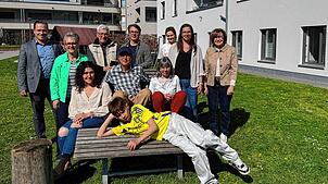 Die Orga-Gruppe rund um die Pilgerwanderung des Familienzentrums: Hohentengens Bürgermeister Jürgen Wiener (hinten, von links), ...