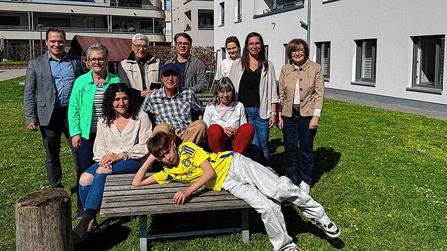 Die Orga-Gruppe rund um die Pilgerwanderung des Familienzentrums: Hohentengens Bürgermeister Jürgen Wiener (hinten, von links), ...