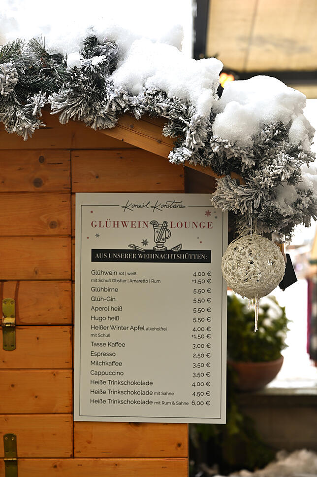 Preise der Glühwein Lounge beim Konstanzer Konzil