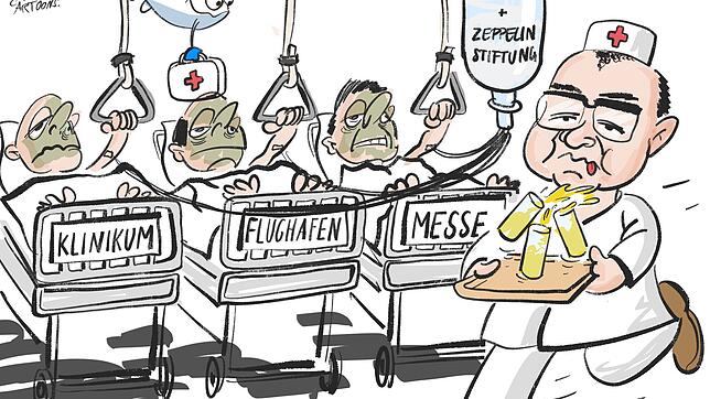 Auf der Intensivstation wird es immer voller  und der Friedrichshafener Oberbürgermeister Andreas Brand muss  schauen, wie er seine ...