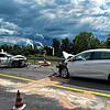 Östlich von Allensbach kam es am Dienstag auf der B33 in dem kurvigen Baustellenbereich zu einem Frontalzusammenstoß. Darin verwickelt ...