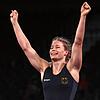 Eine Medaille hat sie sicher: Aline Rotter-Focken nach dem Finaleinzug.