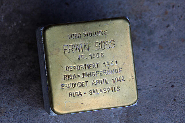Stolperstein für Erwin Boss