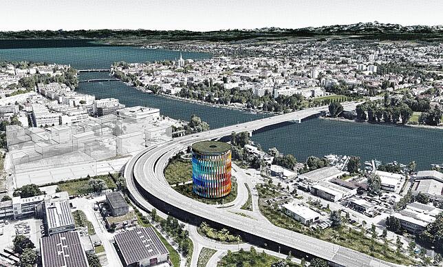 So soll es aussehen:Am Asisi-Panorama wird noch bis ins Jahr 2025 hinein gearbeitet. Der Rundturm soll rund 50 Meter hoch werden. Es ...