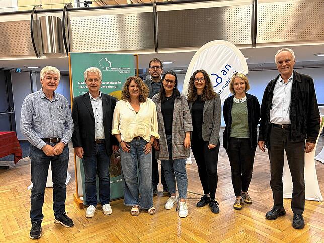 Sie alle arbeiten daran, den ÖPNV in Stockach zu verbessern: Bernd Rüffer (Verein Klimakompetent Mobil), Ralf Bendl (Verkehrsverbund ...