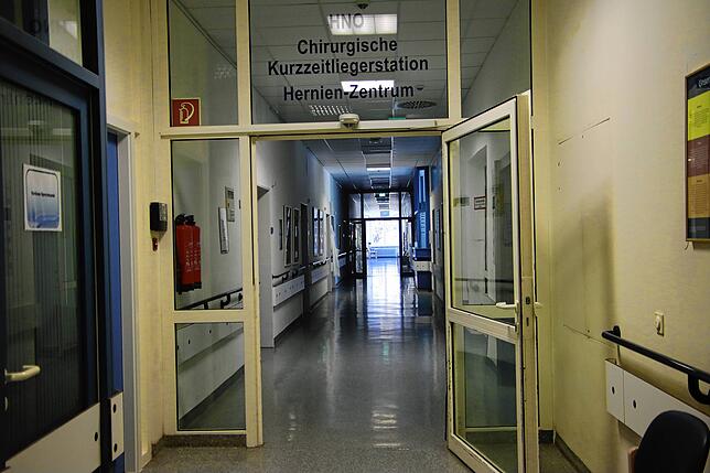 Hier ist schon niemand mehr: Diese Station wurde bereits im Zusammenhang mit der Schließung der stationären Chirurgie im August 2022 ...