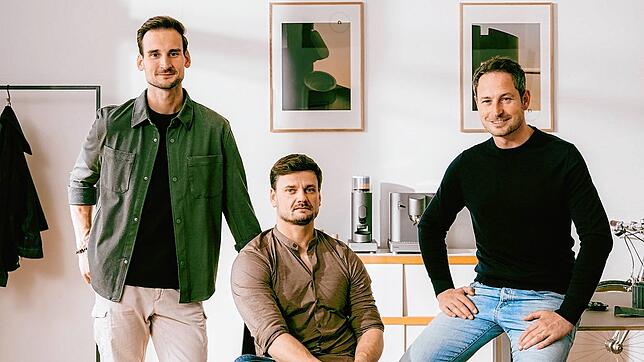 Sie sind die drei Geschäftsführer von Next Level Coffee (von links): Markus Unger, Marius Kütemeyer und Dominik Maier.