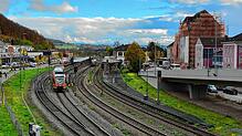 Ein Blick auf den Waldshuter Bahnhof: Die Deutsche Bahn erhofft sich mittels Maßnahmenpaket  Verbesserungen in Sachen Qualität und ...
