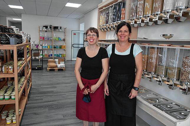 Im September hatten Anna (links) und Olivia Hörmann ihren Unverpackt-Laden in Friedrichshafen eröffnet.