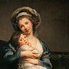 Das Selbstporträt zeigt Élisabeth-Louise Vigée Le Brun mit ihrer Tochter Julie (1786). Das Gemälde hängt im Pariser Louvre.