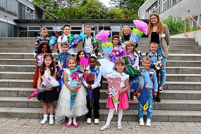 Die Klasse 1a der Bickebergschule Villingen mit Klassenlehrerin Louisa Bach.