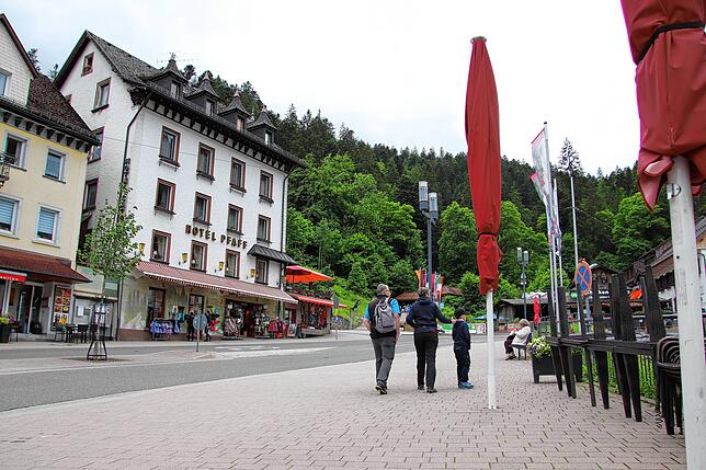 Das Hotel Pfaff in Triberg. Im Erdgeschoss war früher die Pfaff-Bar untergebracht.