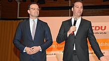 Im März 2019 war Gesundheitsminister Jens Spahn (links) in Höchenschwand zu Gast, am 20. August 2021 kommt er nach Albbruck. Links Felix ...