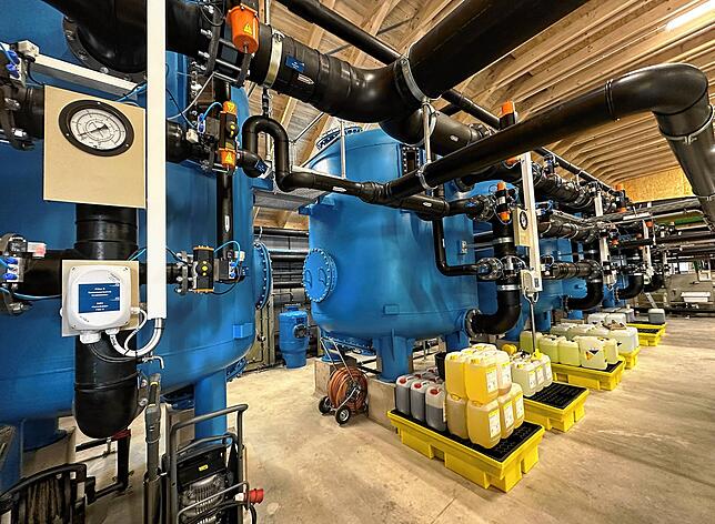 Die neuen Filteranlagen sorgen für sauberes Wasser.