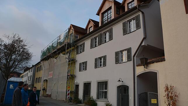 Die Rückseite des sanierten Barockhauses. Derzeit arbeitet das dafür ausgezeichnete Handwerkerteam am Nachbargebäude, das ebenfalls von ...