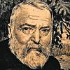 Hans Thoma auf einem Selbstporträt von 1898. Die Gegend am Hochrhein hat es dem Maler besonders angetan.