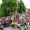 Nahkampf mit allen Mitteln: Historischen Gruppen aus der Nachbarschaft haben schon einmal die legendenhafte Eroberung des Stadttores von ...