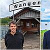 Die neuen Gemeinderatsmitglieder Justus Wolf (links) und Thorsten Otterbach (rechts) in Wangen. Wolf ist hier aufgewachsen, Otterbach ...