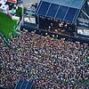 So voll war es beim Campus Festival. Vielen Besuchern war in verschiedenen Situationen nicht wohl dabei, zum Beispiel beim Einlass.