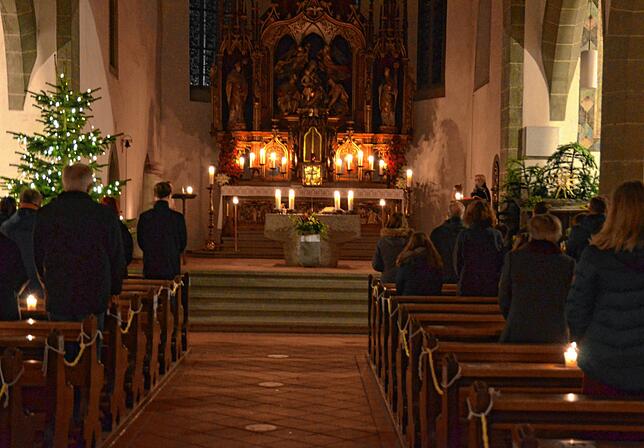 Nur etwa 60 Besucher können an der Christmette teilnehmen.