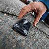 Ein Sturz, dann gab es den Geist auf, das Smartphone.