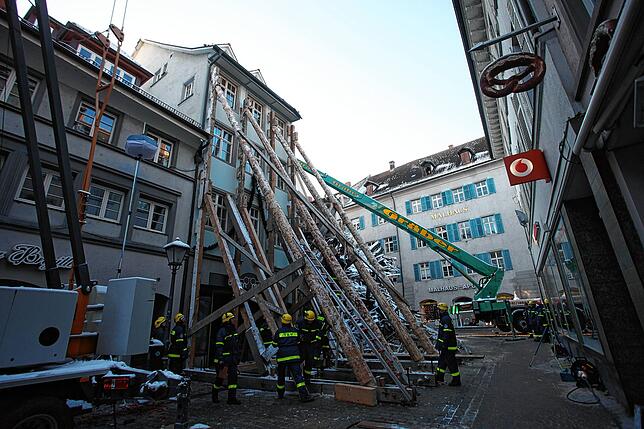 Bild 13: Der Altstadtbrand von 2010: Diese Bilder bleiben vielen Konstanzern im Gedächtnis