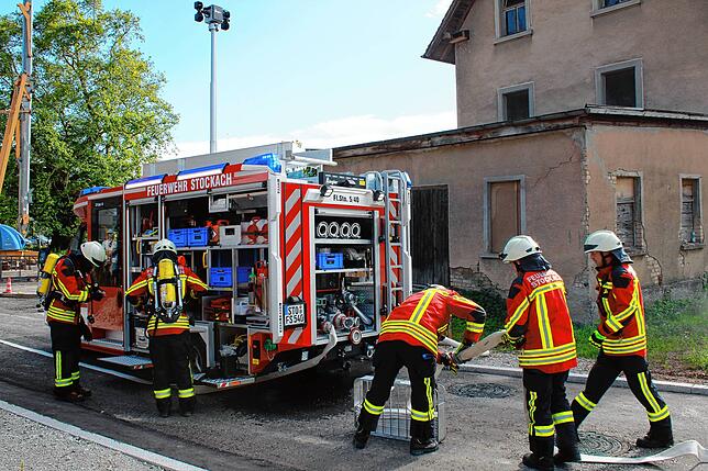 Bild 7: Jahreshauptübung der Feuerwehrabteilungen Wahlwies und Espasingen