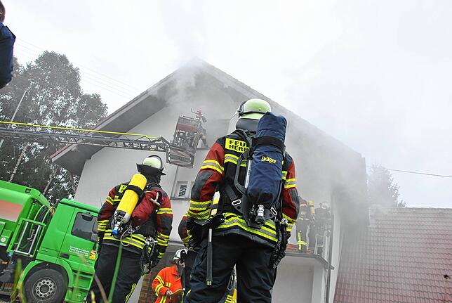 Bild 3: Gelungene und herausfordernde Probe der Feuerwehr Herrischried