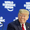 Donald Trump, Präsident der USA, lächelt vor seiner Rede beim Weltwirtschaftsforum in Davos.