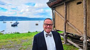 Thorsten Otterbach am Bodenseeufer auf der Höri. Das Bild entstand im Oktober, damals war er noch Mitglied der AfD.