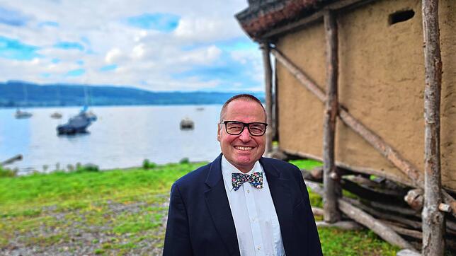 Thorsten Otterbach am Bodenseeufer auf der Höri. Das Bild entstand im Oktober, damals war er noch Mitglied der AfD.