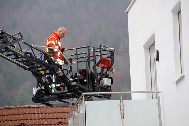 Bild 23: Bilder von der Drehleiter-Demonstration der Feuerwehr Blumberg