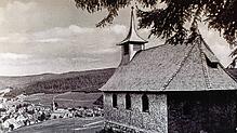 Die Fatimakapelle – hier um 1950 – wird infolge eines Gelübdes nach Kriegsende errichtet. Archivfoto: Geschichts- und Heimatverein