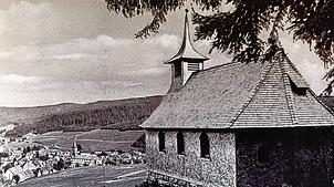 Die Fatimakapelle – hier um 1950 – wird infolge eines Gelübdes nach Kriegsende errichtet. Archivfoto: Geschichts- und Heimatverein