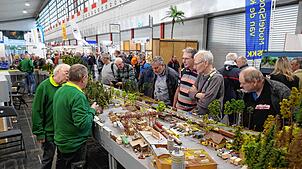 Das der Realität sehr nahe kommende Sägewerk entlockt den zahlreichen Besuchern auf der Dortmunder Messe immer wieder zustimmende ...