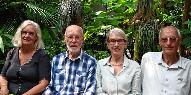 Sie setzen sich fürs Palmenhaus und den Park rundherum ein (von links): Cornelia Wedlich, Erwin Enzensberger, Iris Frank und Rainer Wedlich.