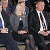 Halten beim 50. Neujahrsempfang in Immendingen die Eingangs- und die Schlussrede: Landrat Stefan Bär (vorn links) und Bürgermeister ...