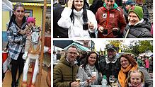Das Jubiläums-Herbstfest bietet für alle Generationen etwas. Trotz des Schmuddelwetters kommen viele Besucher und tummeln sich in der Stadt.
