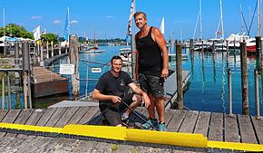 Konstanz ist für den Beginn der Bodenseewoche am Donnerstag, 12. Juni, bereit. Robert Zefic und Markus Völkl von ...