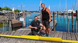 Konstanz ist für den Beginn der Bodenseewoche am Donnerstag, 12. Juni, bereit. Robert Zefic und Markus Völkl von ...
