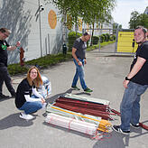 Unter anderem Thorsten Rieß, Tatjana Kille, Thomas Görlitz und Martin Liersch von hacKNology e. V. arbeiten an einem Projekt. Aus ...