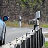 Überall auf der Strecke zwischen Espasingen und Ludwigshafen, hier kurz vor Ludwigshafen, zeigen die dreieckigen Schilder oder Schilder ...