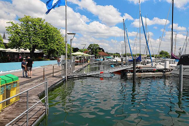 Bild 10: Hochwasser am Bodensee: Wasserstand vor Konstanz erneut über fünf Metern