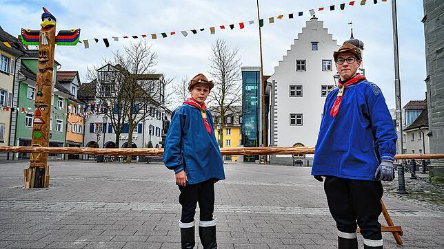 Dieses Bild könnte für die Fasnacht 2021 stehen. Wegen eines Sturm war der Marktplatz am Rosenmontag 2019 gesperrt. Christof Hirling ...
