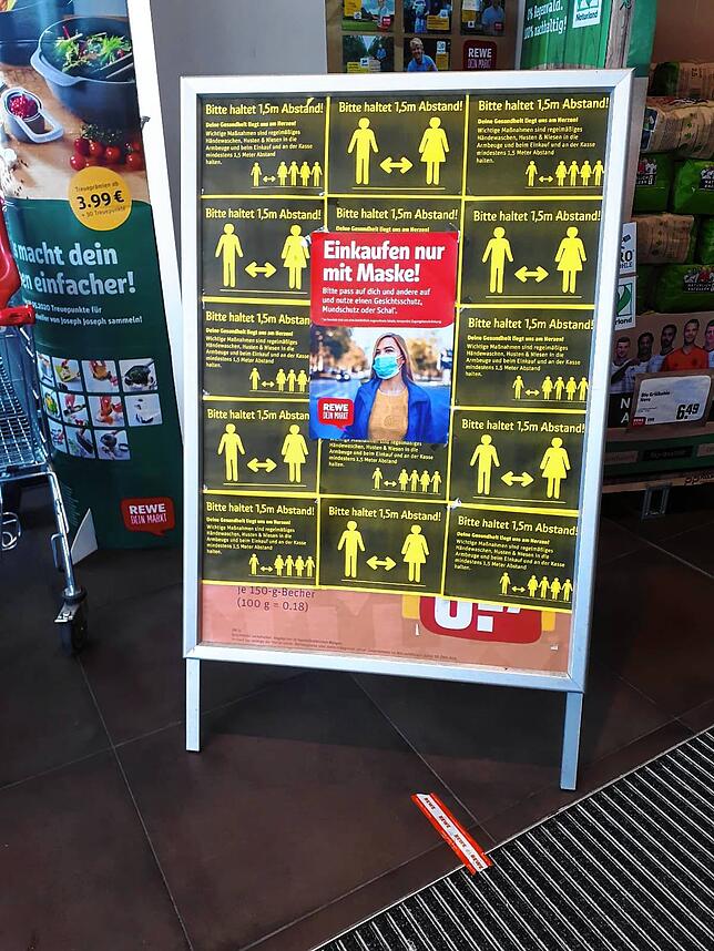 Einhaltung der Sicherheitsmaßgaben hat in den Geschäften in Bad Säckingen oberste Priorität.