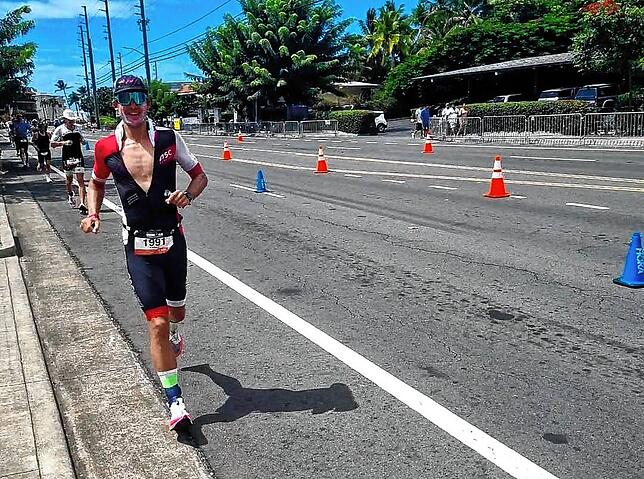 Beim Marathon lief es besser als erwartet, auch wenn Fabian Greiß zwischendurch mal gehen musste.