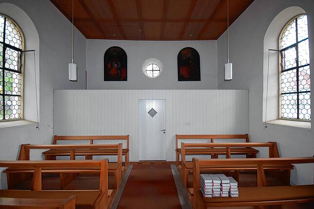 Im hinteren Bereich der Weilerkapelle befindet sich die Sakristei.